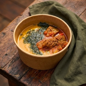 Abula - Ewedu, Gbegiri & Stew Fusion
