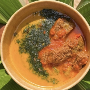 Abula - Ewedu, Gbegiri & Stew Fusion