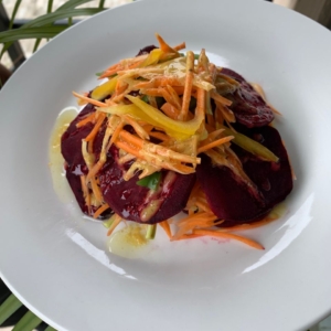 Beet Salad with Zobo Vinaigrette